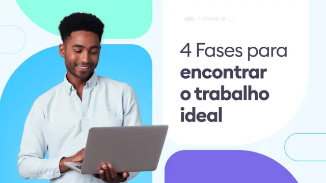 Capa do ebook 4 fases para encontrar o trabalho ideal